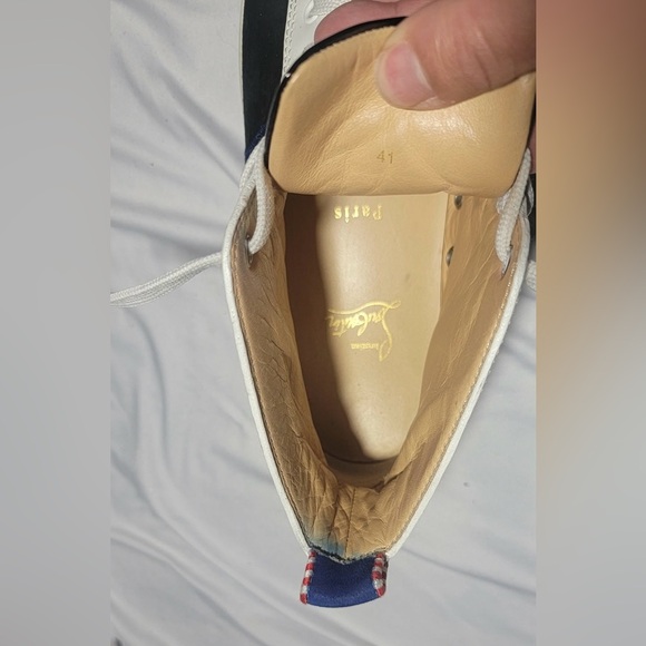 Christian Lounoutin Red Bottoms Men’s High Tops Size 41 8 US - Picture 7 of 7